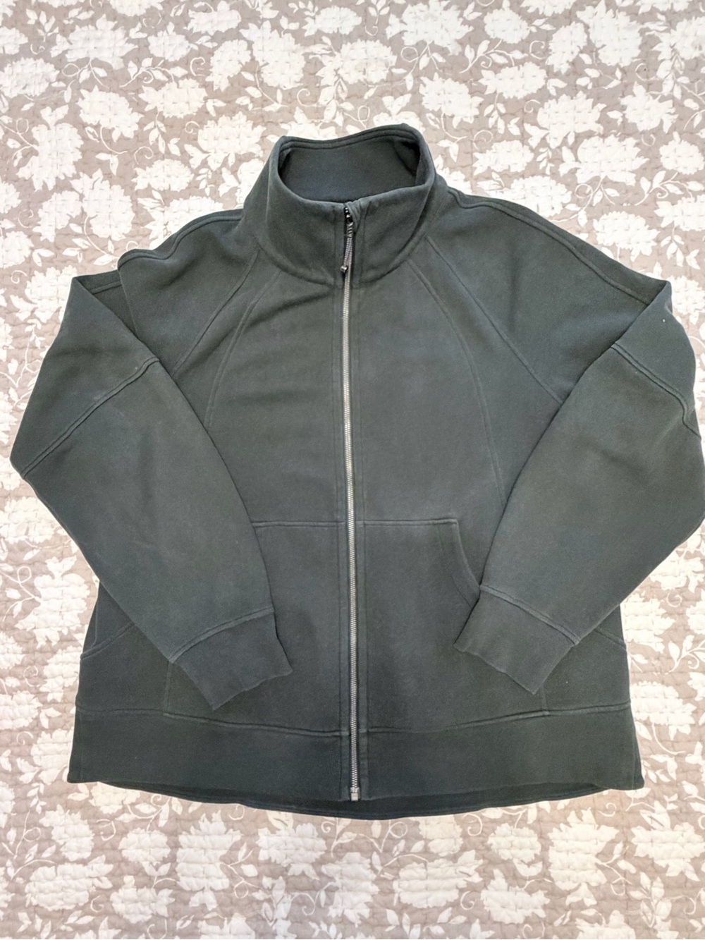 Lululemon Scuba Oversized Funnel Neck Full Zip - Rainforest Green - Sz. XL/ XXL